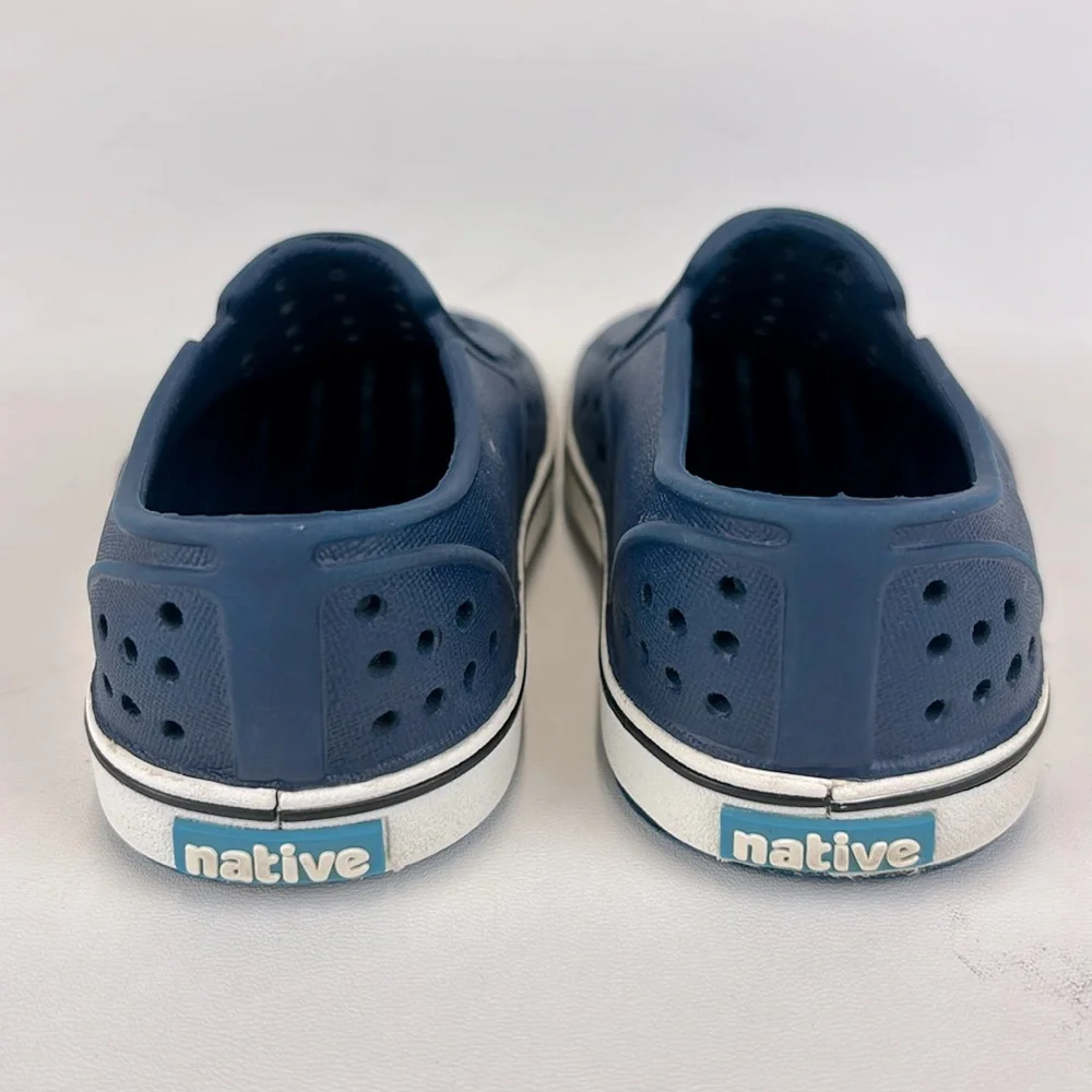 NATIVE Miles Navy Blue Slip-On Waterproof Shoes Size C6